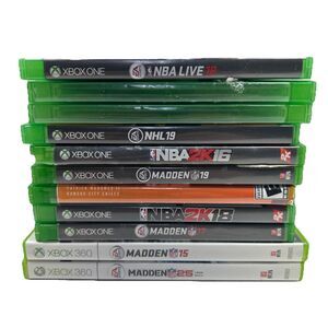 Xbox Sports Game Bundle Lot Of 11 - 2 Xbox 360 & 9 Xbox One Games‎ EUC